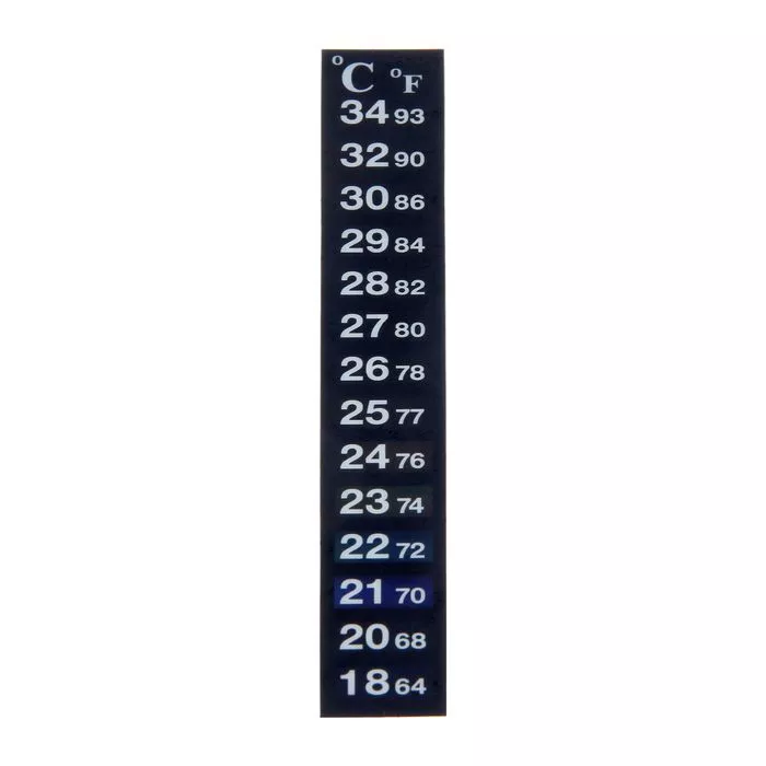 LCD термометр полоска (от +18 до +34 градусов) 1х200